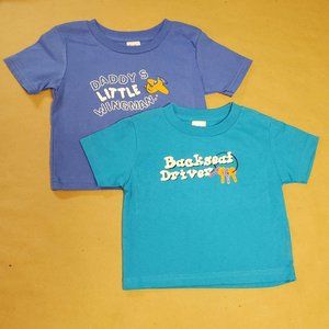 Little Teez T-Shirts 2 Pack Size 2T Blue